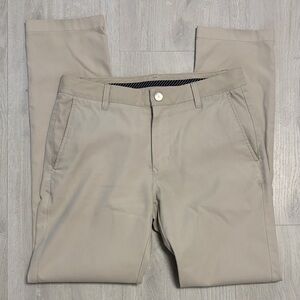 Men’s 30/32 Bonobos Golf Performance Tailored Beige Chinos Pants